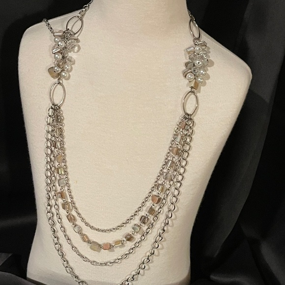 Sea shell-rocks  chain necklace - Picture 4 of 6